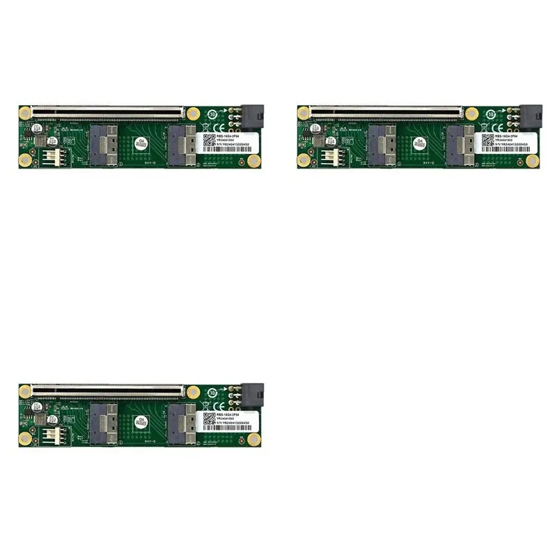 

Карта-адаптер 3X PCIe 4.0 в SFF-8654, переходник SFF8654 Riser Card GEN4 для сетевых и графических видеокарт - ABIU