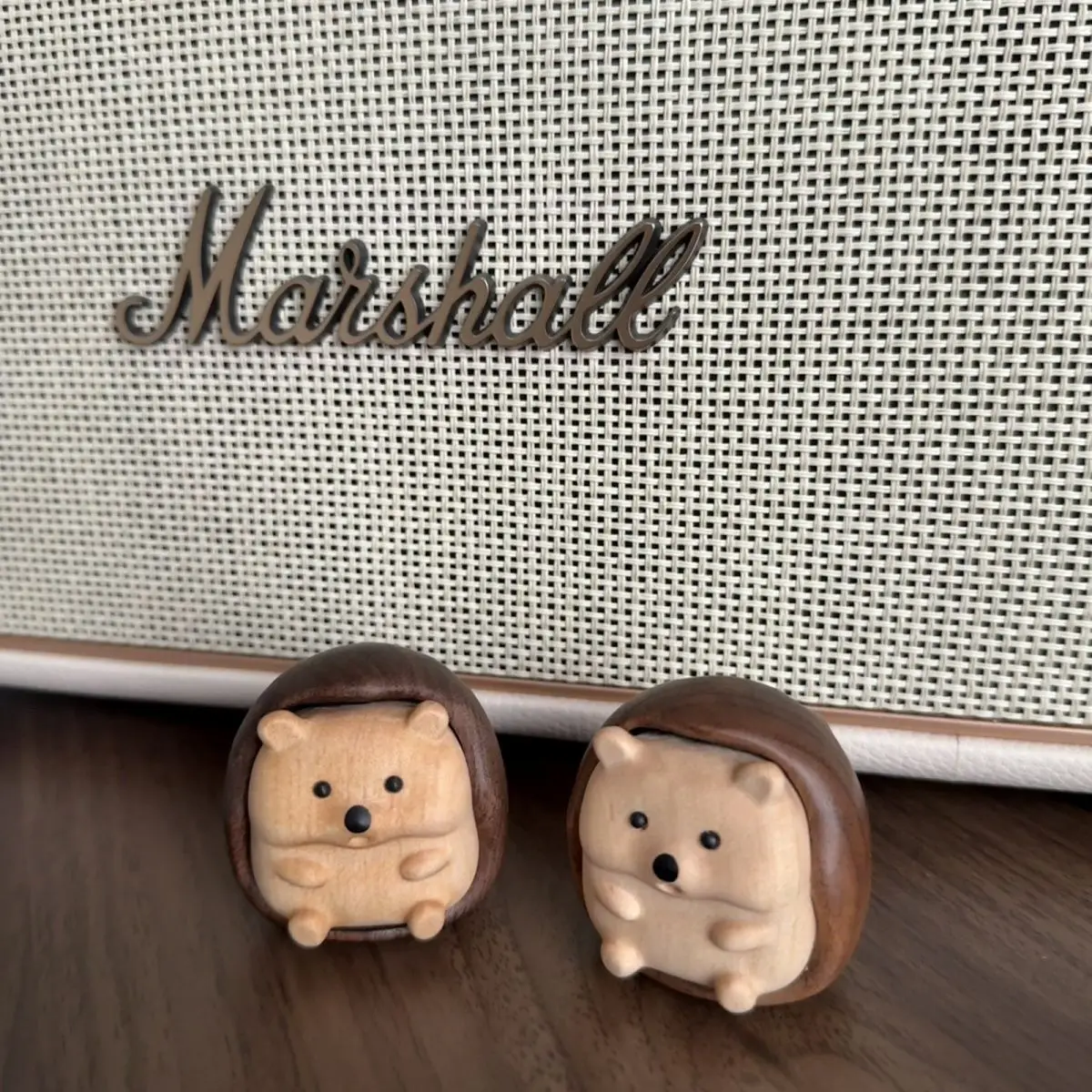 

Креативный домашний орнамент из черного ореха, милый ежик, исцеляющий декор для рабочего стола, украшение для автомобиля, подарок