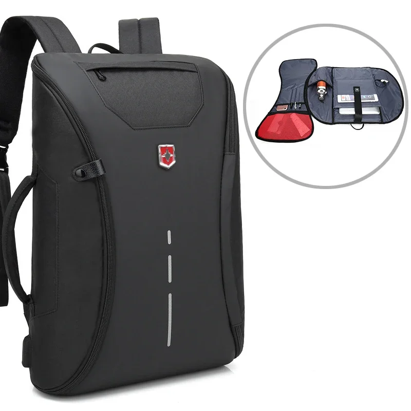 Multifunction USB Charging Men Backpack Anti Theft 15.6 Inch School Notebook Bag Swiss Oxford Waterproof Travel bagpack mochila