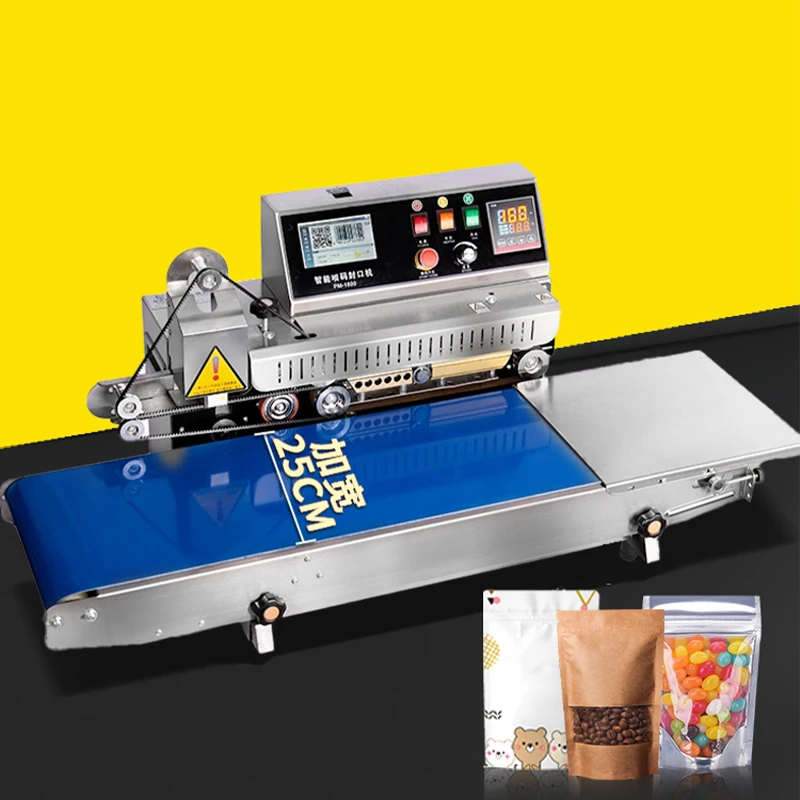 آلة ختم الأكياس ذات الحامل الأفقي والرأسي PM-1800 مع ترميز التاريخ #3
