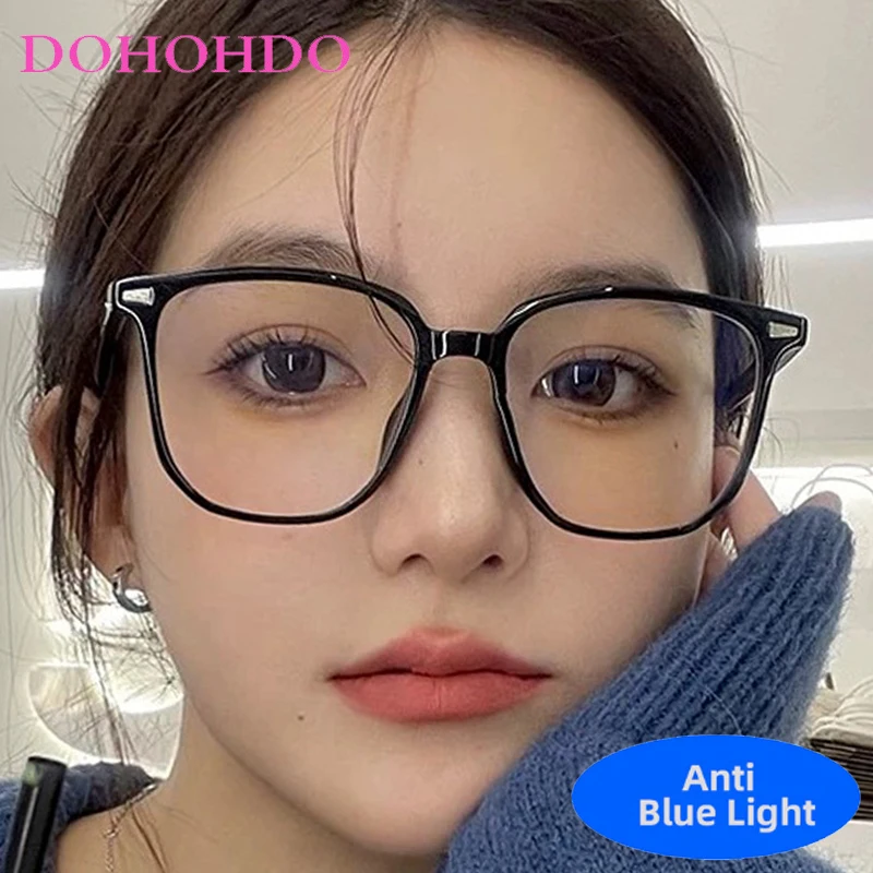 جديد كلاسيكي TR90 مربع الضوء الأزرق حجب النظارات الرجال النساء الموضة الفاخرة مصمم الكمبيوتر القراءة النظارات البصرية السيدات #2