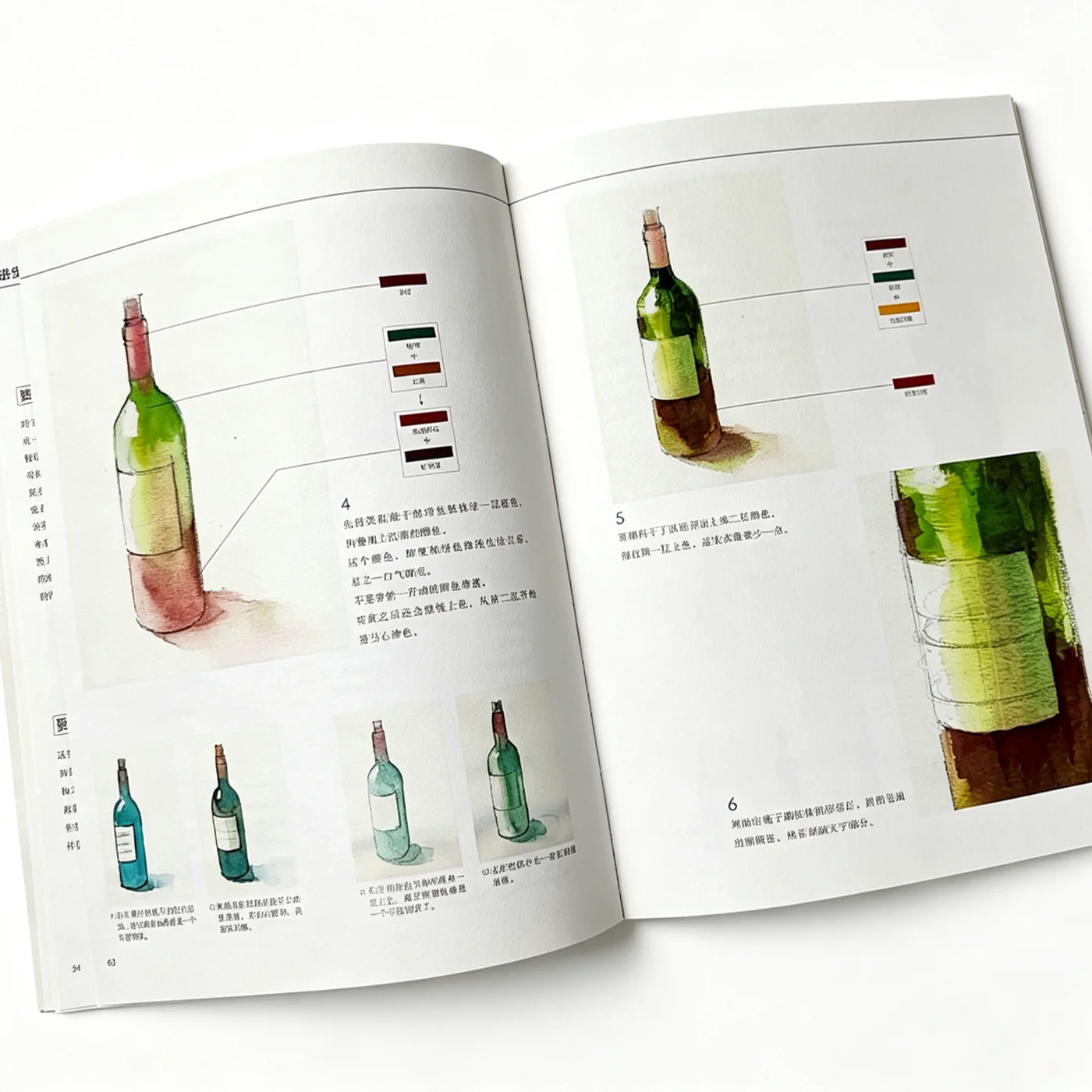 Yuko Nagayama's Watercolor Lesson Vol.1: Start Learning Watercolor Drawing Technique Tutorial Book