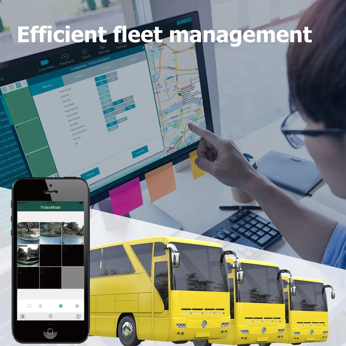 STONKAM AI Mdvr Truck 4g Vehicle Bus Recorder 4ch Car Dvr Support People Counting for School Bus - view 4