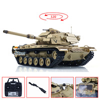 Tongde Model 1/16 RTR RC Battle Tank M60A1 ERA USA Radio Control Tanks Panzer Cars Model Sound Toys for Boys Gifts TH23289