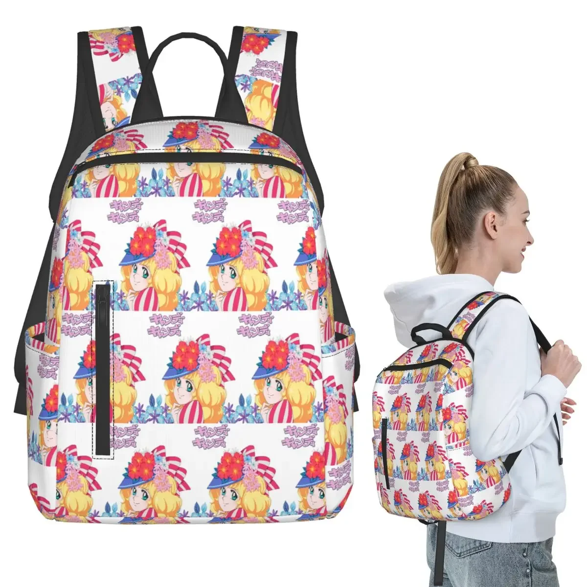 Candy Candy Anime Manga Backpack Student BookBag Kids School Bag Computer Shoulder Bags Boys Girls