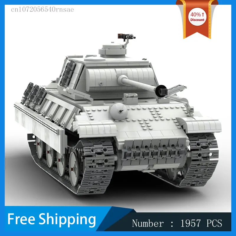 MOC Building Block Remote Contolled Tank 1/16 Scale Model DIY Brick Children's Gifts Assemble Toy Collection Military Series