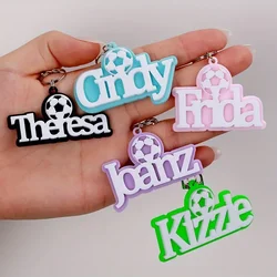 Custom Acrylic Name Keychains Personalized Name Sporty Style Keyring for Friend Memorabilia Gift