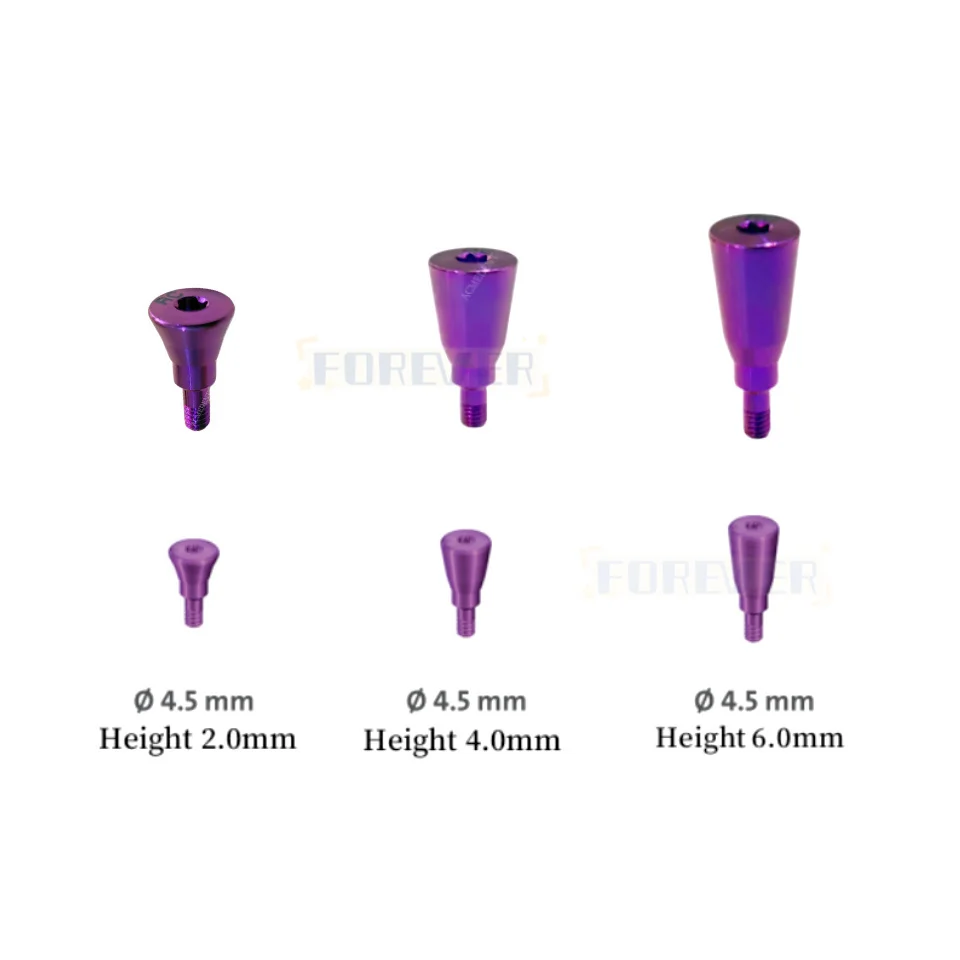 

Regular Healing Abutment Cap Dental RC 4.5 Dia:4.5mm 2/4/6 Compatible