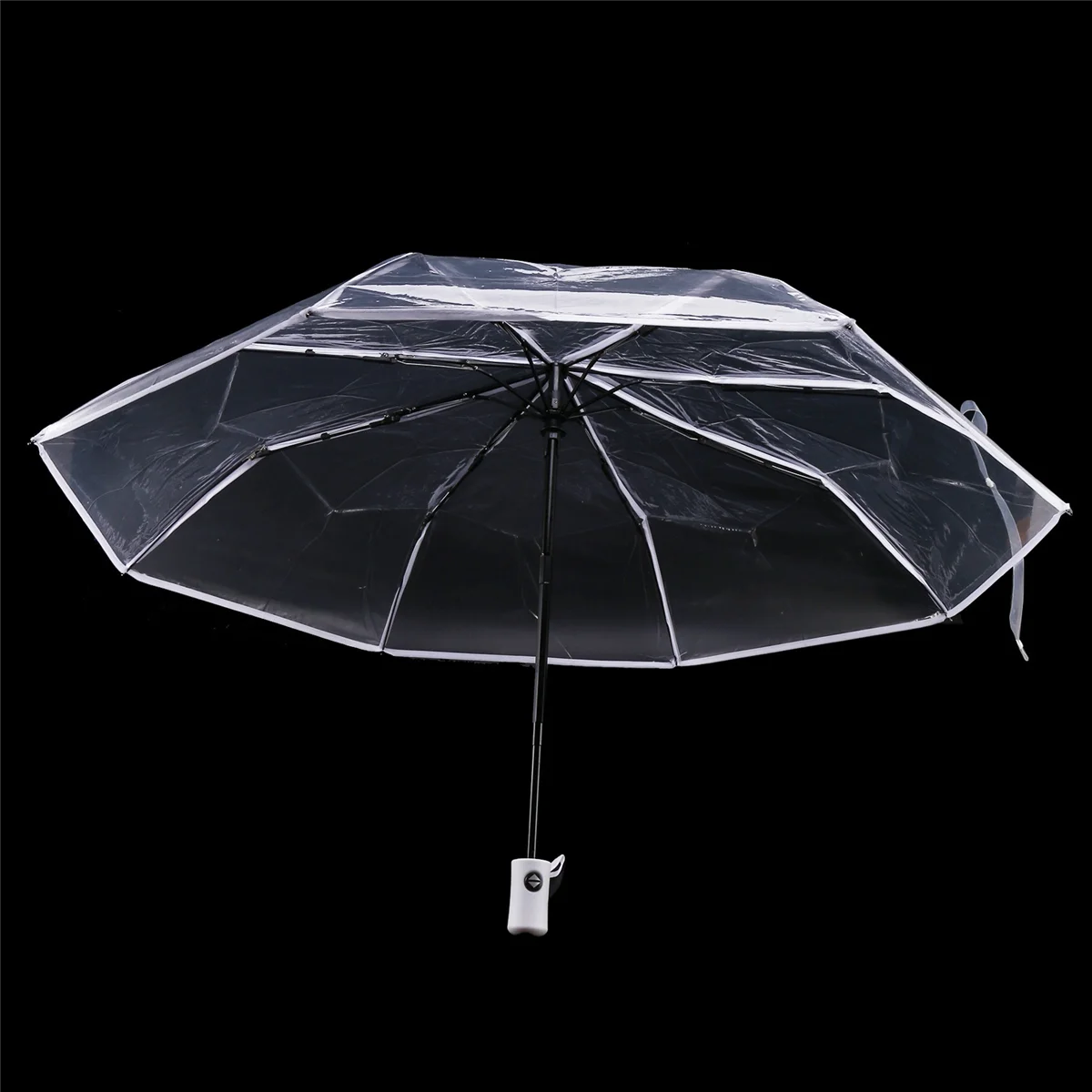 

Transparent Umbrella Automatic Umbrella Rain Women Men Auto Umbrella Compact Folding Windproof Style Clear umbrella,Transparent