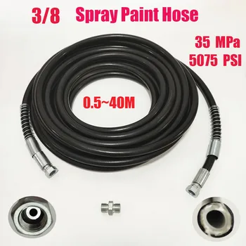 Tubo flessibile di spruzzo airless da 3/8 pollici Macchina di spruzzo da 5075 PSI Macchina di spruzzo per tubi in fibra a doppio strato ultra flessibile Nuovo 0,5 m ~ 40 m