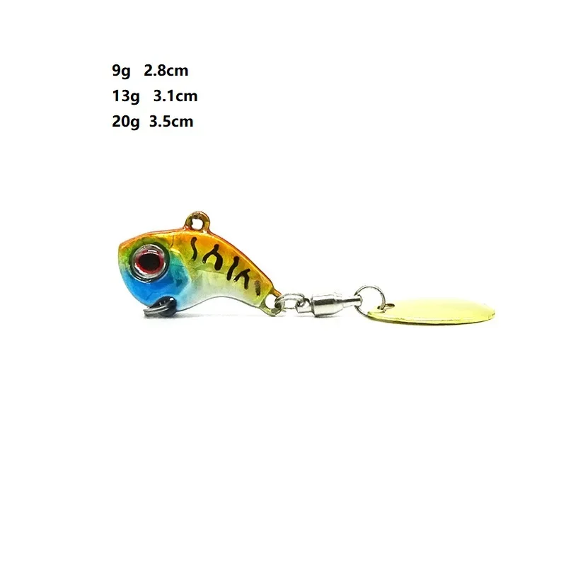 Metal Vib Shad Casting Shore Jig Vibration Jigging Blade Spoon Cyclone Tail Spinner Fishing Lure Artificial Bait Tackle