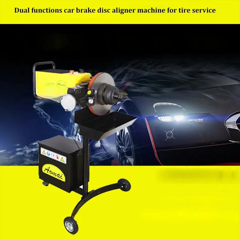 AM983 on and Off Car Brake Disc Cutting Machine Dual-Function On&Off Working Type Automobile Brake Disc Rectify Lathe 220V/110V