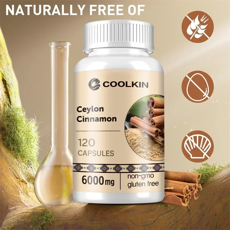 

Ceylon Cinnamon Capsules - Good for The Heart and Digestive Health, Metabolism Boost, Immune SupportSupplements