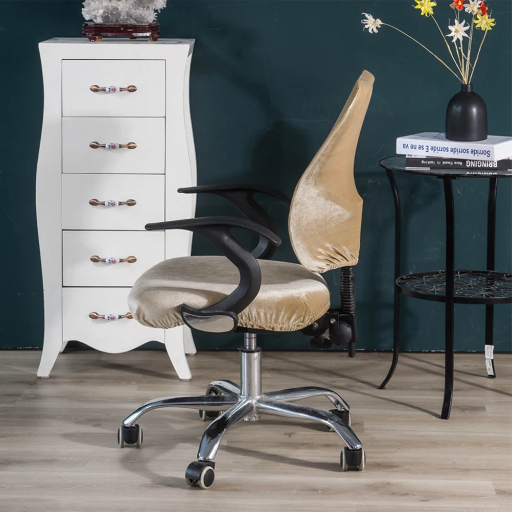 

Chair Cover Elastic Split Back Seat Case Waterproof Removable Dining Room Office Home Event Decoration Chair Covers