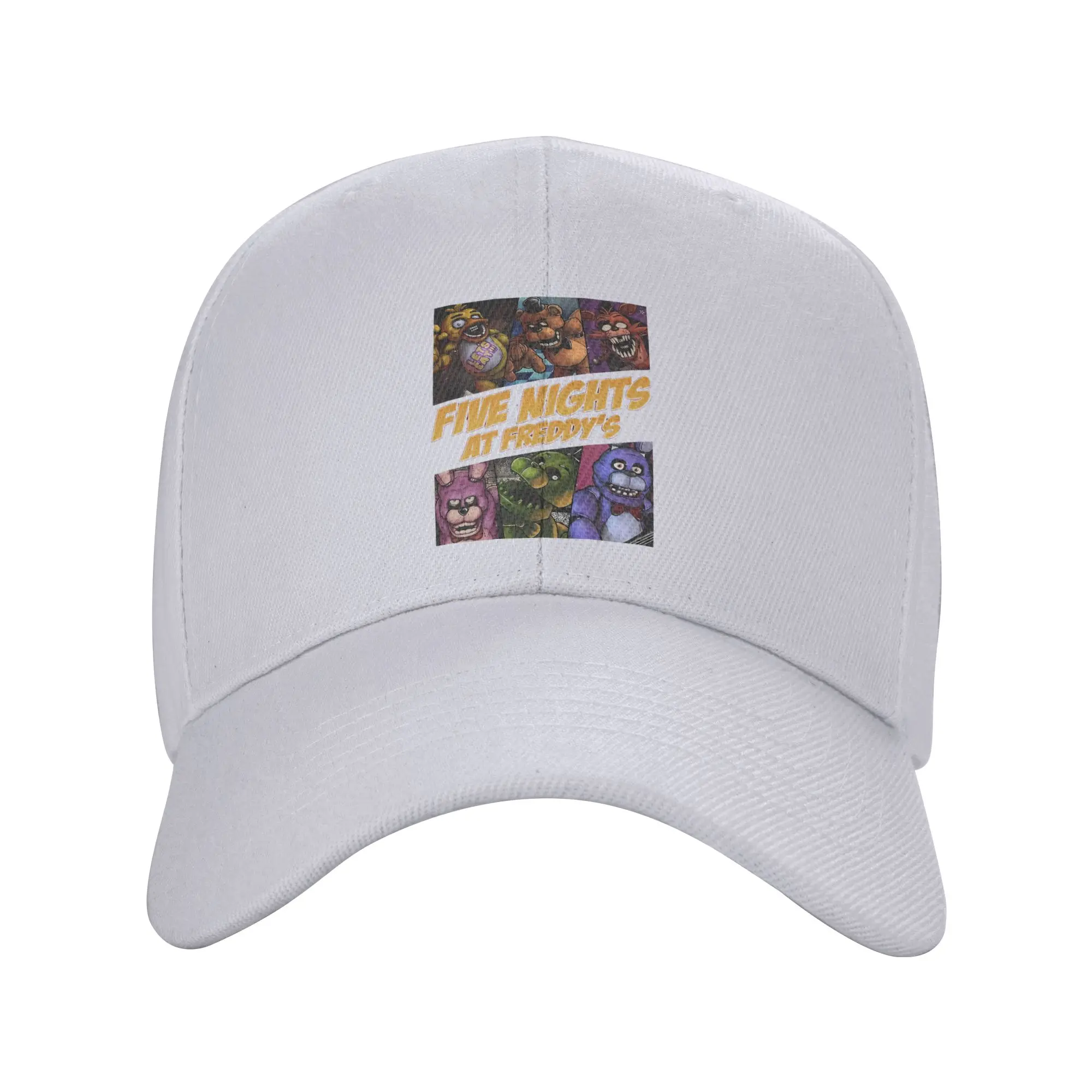 Fashion Humorous Five Nights Curved Brim Baseball Cap Simple Versatile Polo Cap