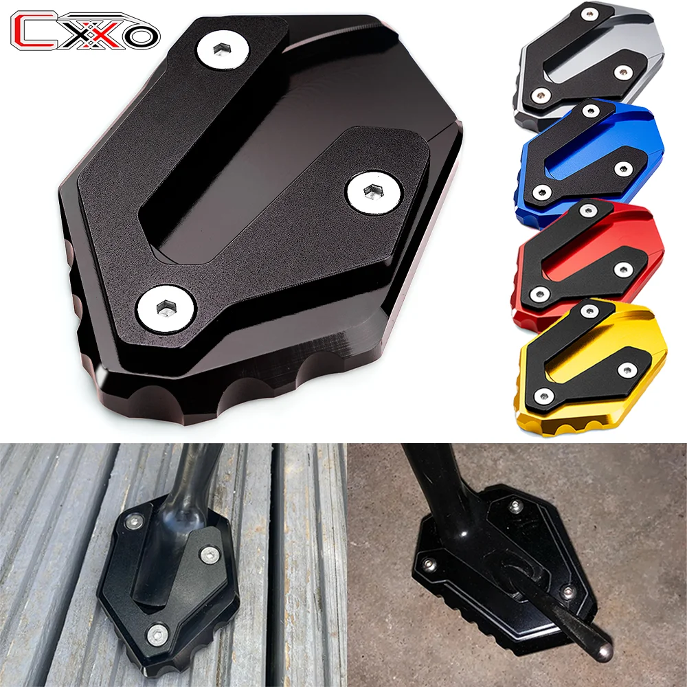 For YAMAHA MT07 MT09 TRACER 9 GT 7 GT 900GT 700GT XSR 700 900 YZF R7 Motorcycle Foot Side Stand Extension Support Plate Pad