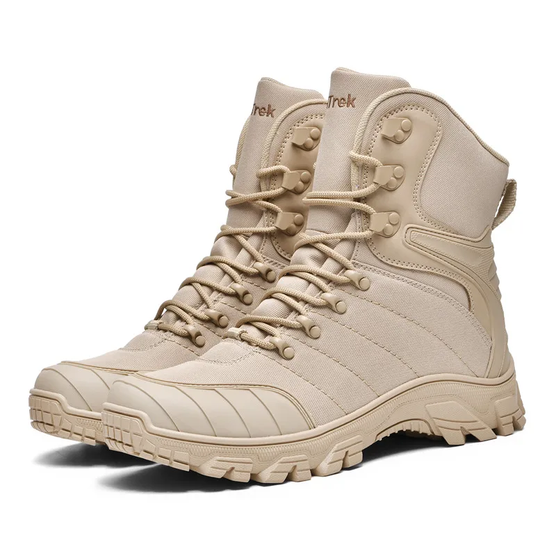 

Men Tactical Boots High Quality Army Shoes Waterproof Male Military Outdoor Warm Women Unisex Training Rapid Response Lace Up