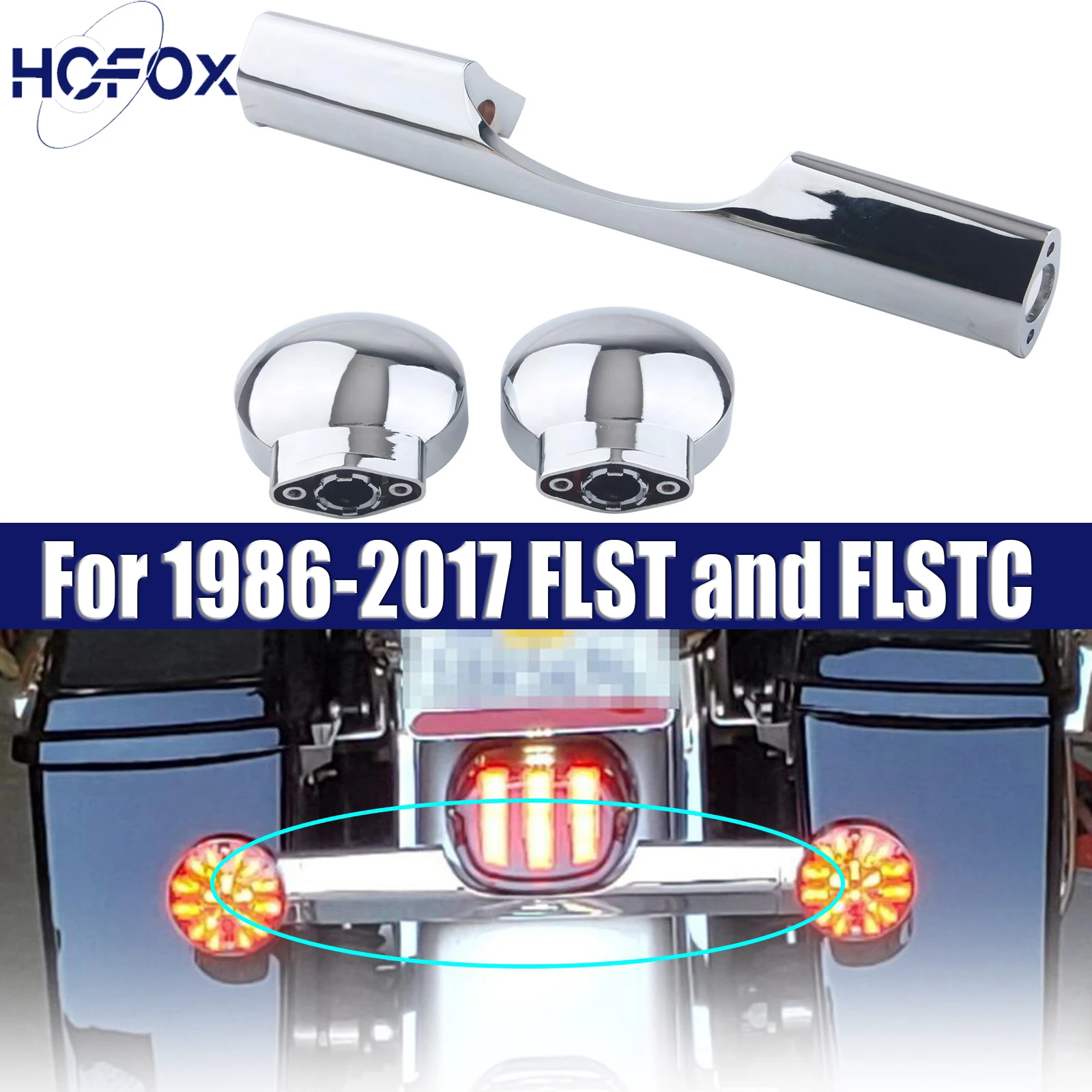 

Motorcycle Die-casting Aluminum Alloy Turn Signal Directional Bar Fits 1986-2017 FLST and FLSTC