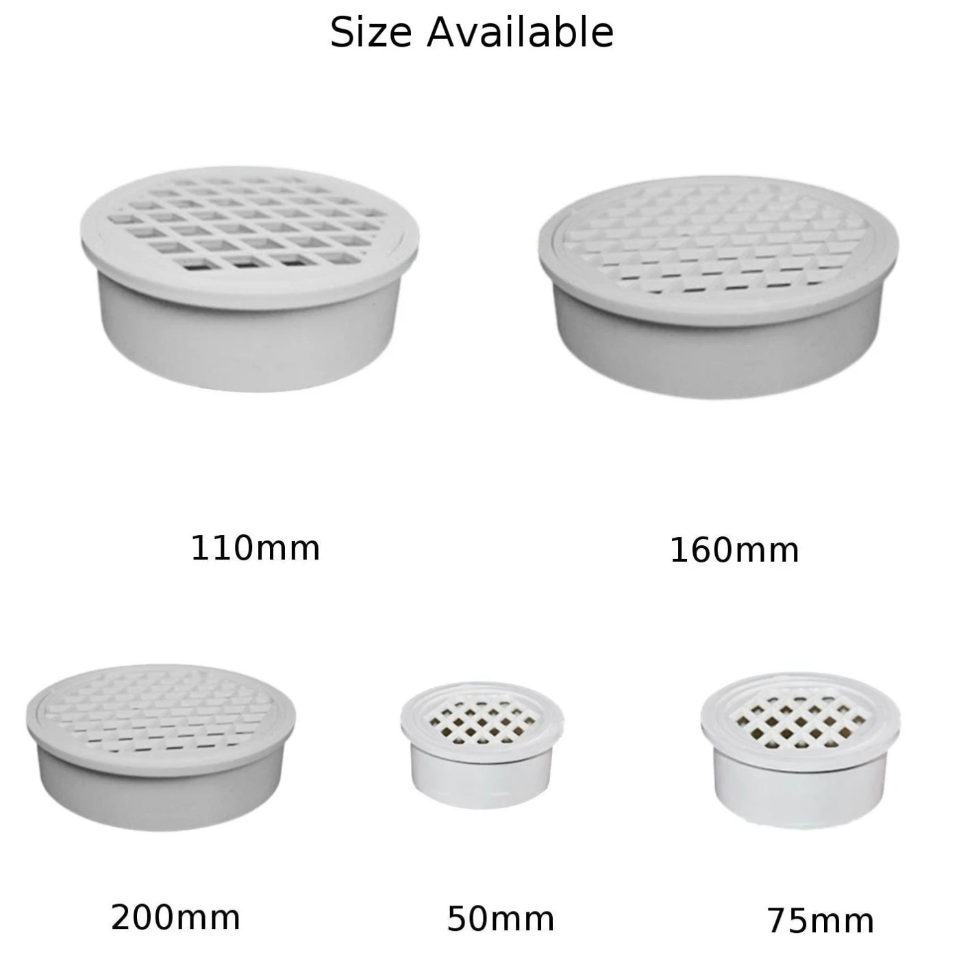 Scarico per balcone da 50 mm, riutilizzabile, facile da installare, design leggero, ecologico, resistente alle intemperie, drenaggio per balcone