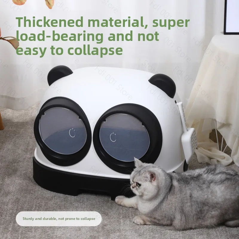 Cat Litter Box Kitten Drawer Type Fully Enclosed Cat Toilet Anti Spill