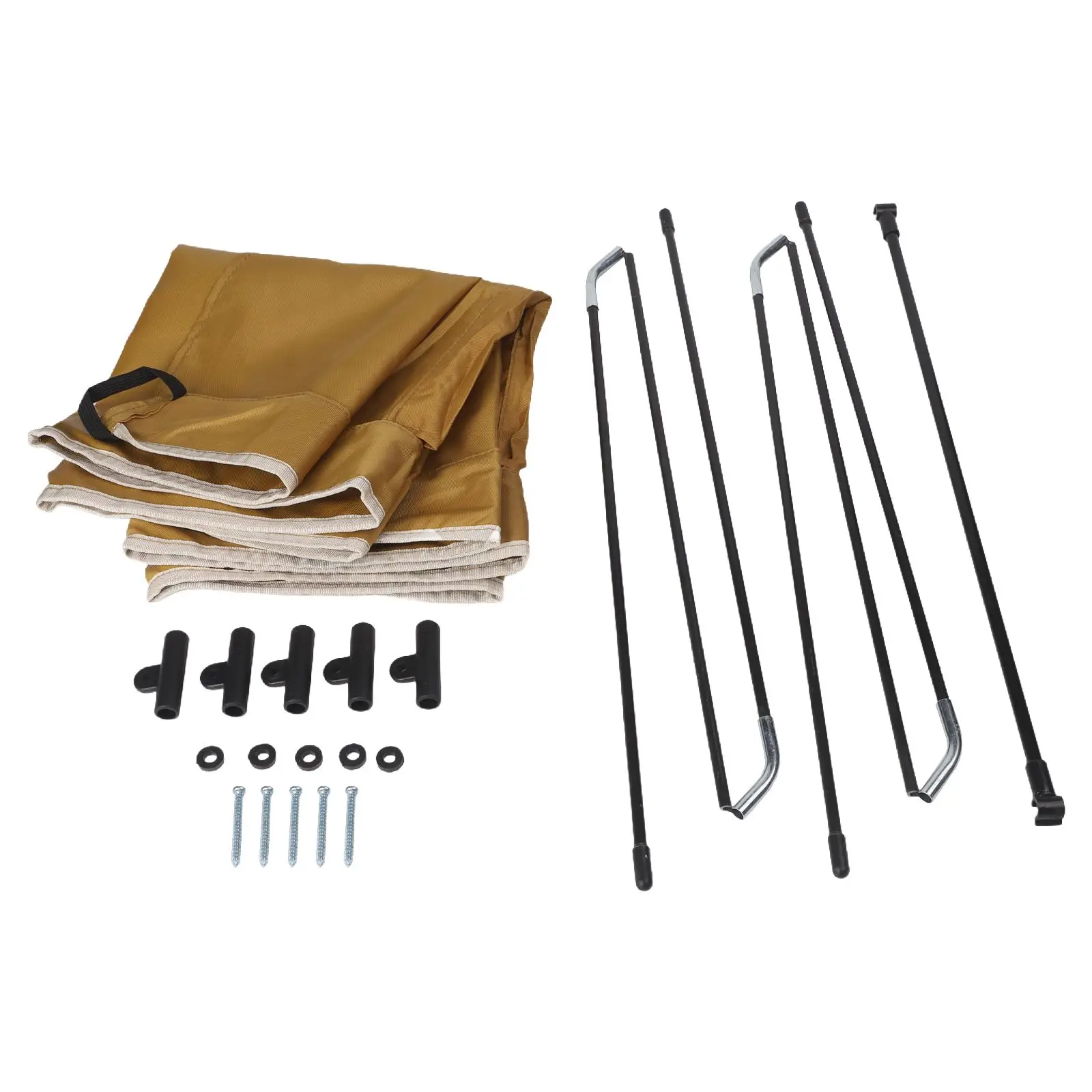

Camping Picnics Folding Wagon Cart Portable Canopy Multi-color Options Oxford Cloth Material Aluminum Alloy Frame