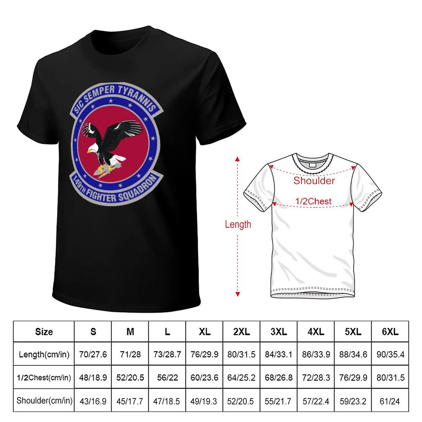 149th Fighter Squadron T-Shirt Casual Loose Fit Short Sleeve T-Shirt