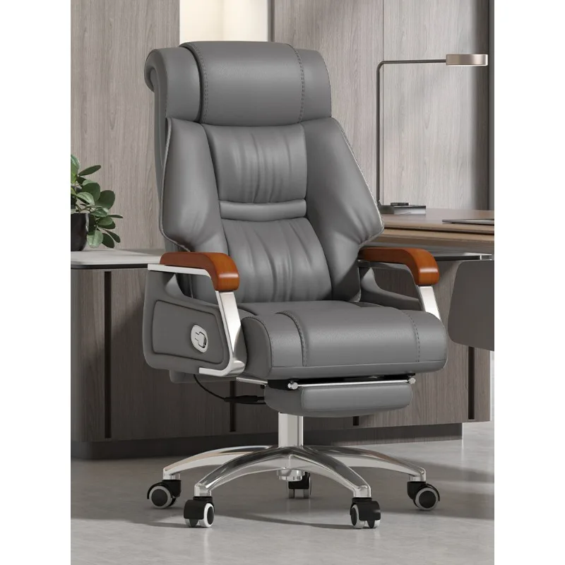 

Leather boss chair office seat computer home seat office comfortable sedentary sofa business chair