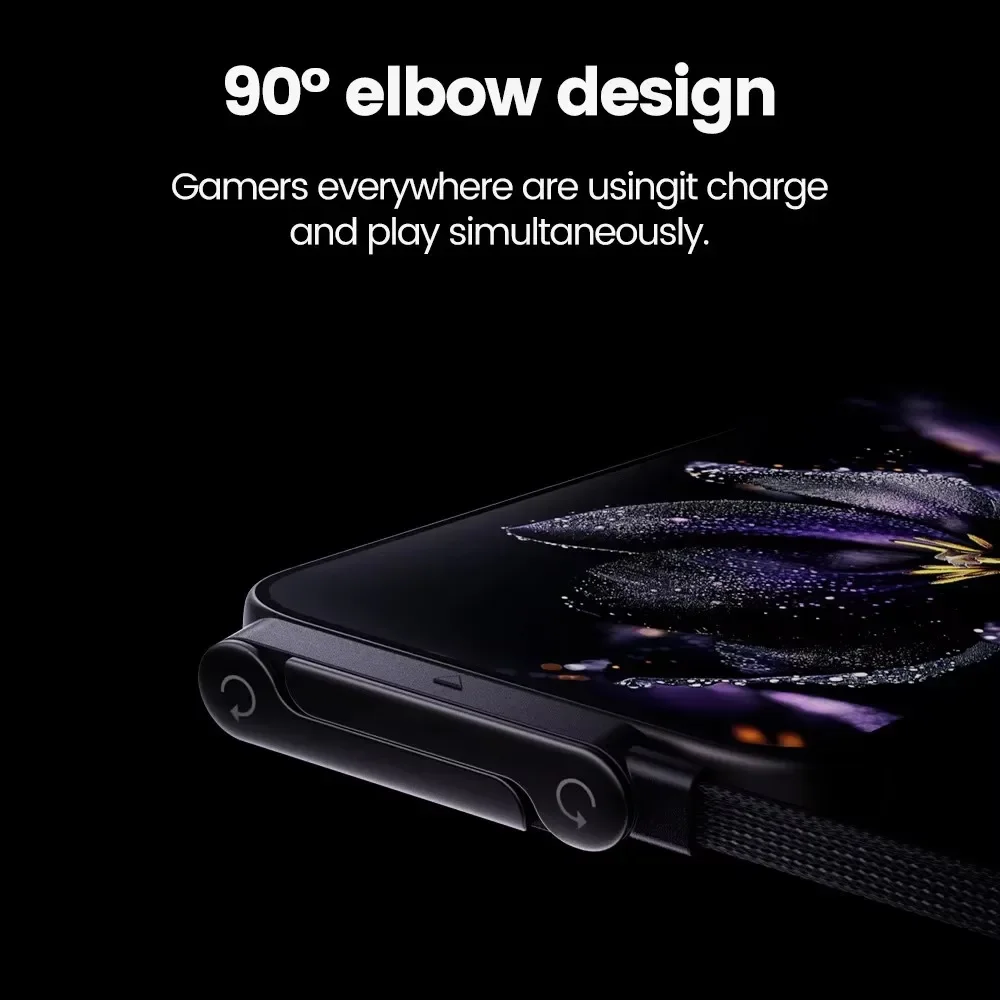 240W 2‑in‑1 Type‑C Fast Charging Cable Foldable Phone Holder USB C Data Cord For Huawei Xiaomi Samsung iPhone