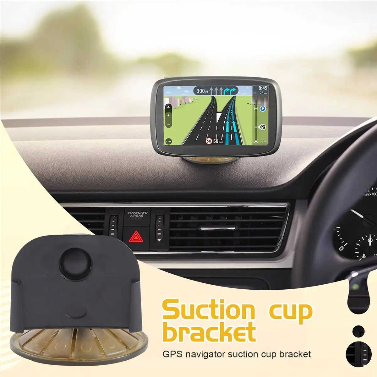 #58O 0,suction mount,(Yellow & black)