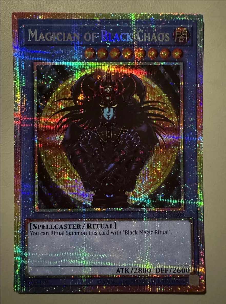 Yugioh KONAMI Duel Monsters CR12-AES03 Magician of Black Chaos Prismatic Secret Asian English Collection Mint Card
