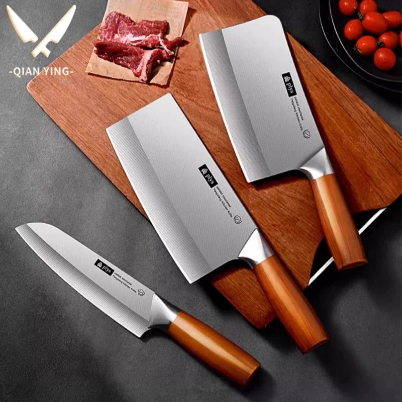 Steel handle household kitchen knife combination, seiko forging multi-function chef knife, sharp and high hardness boning knife