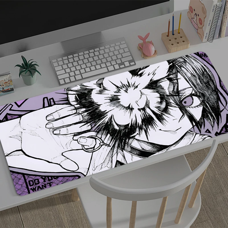 Gaming Mouse Pad Chainsaw Man Reze Accessories Office Gamer Keyboard Desk Mat Non-Slip Laptop ground mat Large PC Anime Mousepad