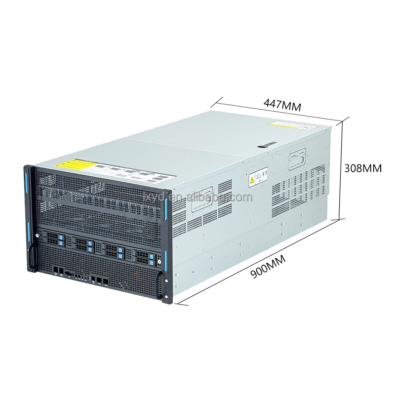 Chasis de Servidor ASRock Gen5 7U para Montaje en Rack, Compatible con 8 GPU para 5090/4090, Aprendizaje Profundo, Renderización de IA, Análisis de Big Data