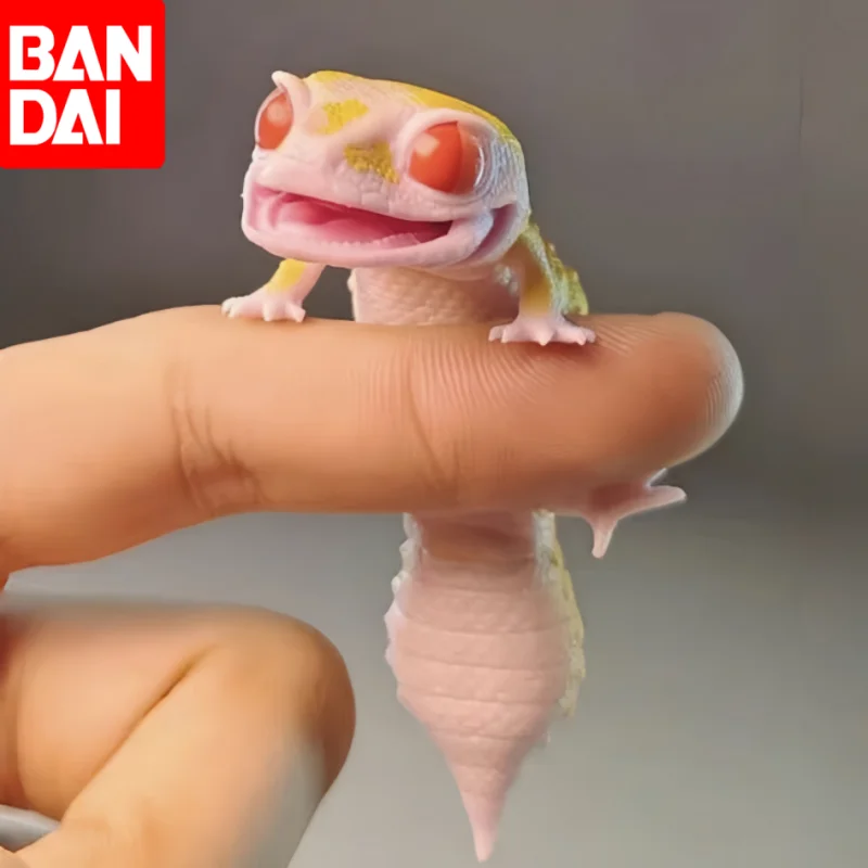 شكل عمل الخريطة البيولوجية للبيض Bandai-MK ، أصلي ساخن ، سحلية بلونين أزرق ، ألعاب نموذج حيوان متحركة #1