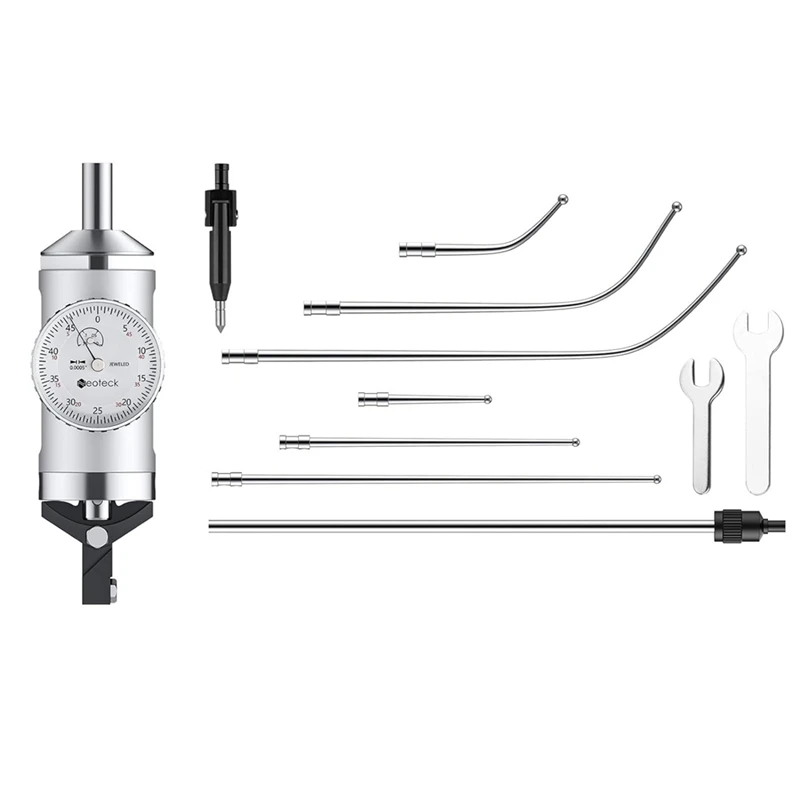 Coaxial Centering Indicator 0-0.15In/0.0005In Digital Indicator Set Co-Ax Indicator For Milling Machine Center Test Dial