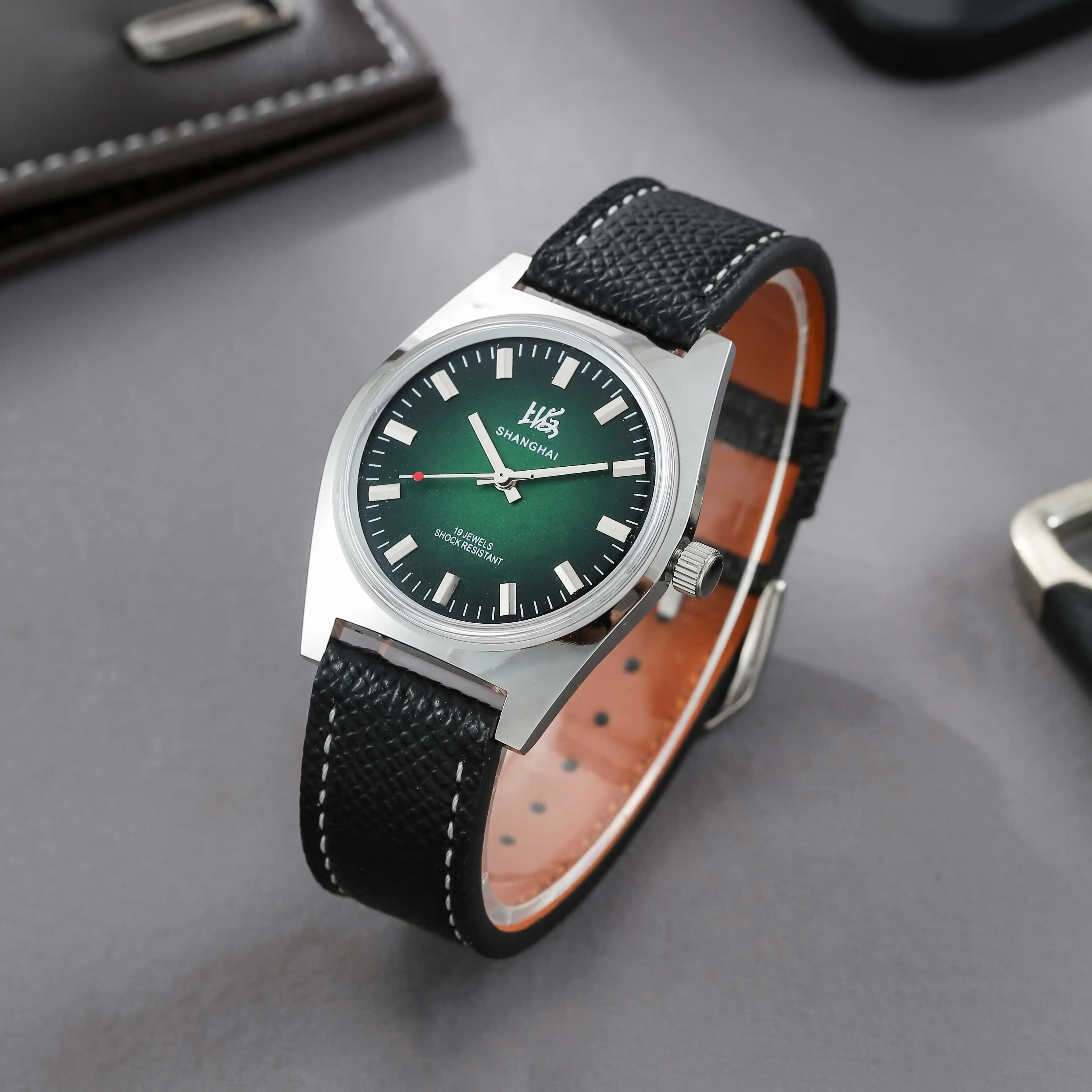 Shanghai 36MM Men's Hand-Wind Mechanical Watch 7120 Waterproof Vintage Chinese Mechanical Watch for Men Wholesale