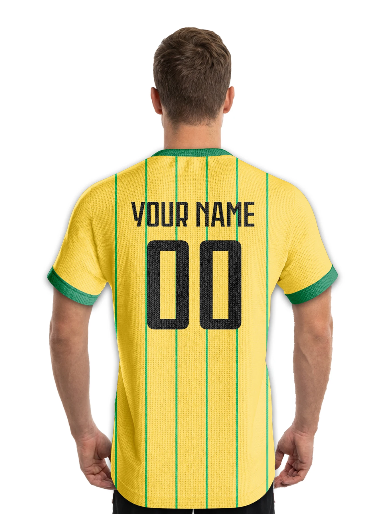Custom Jamaica Football Jersey Personalized Kids Soccer Shirt with Name Number Sports Team Jersey for Men Women