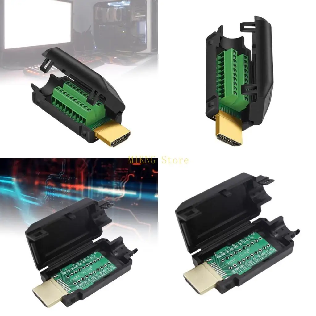 

Gold Plated Solderless Terminal Wiring Board with Plastic Cover Quick Extension Cable Connector best sale