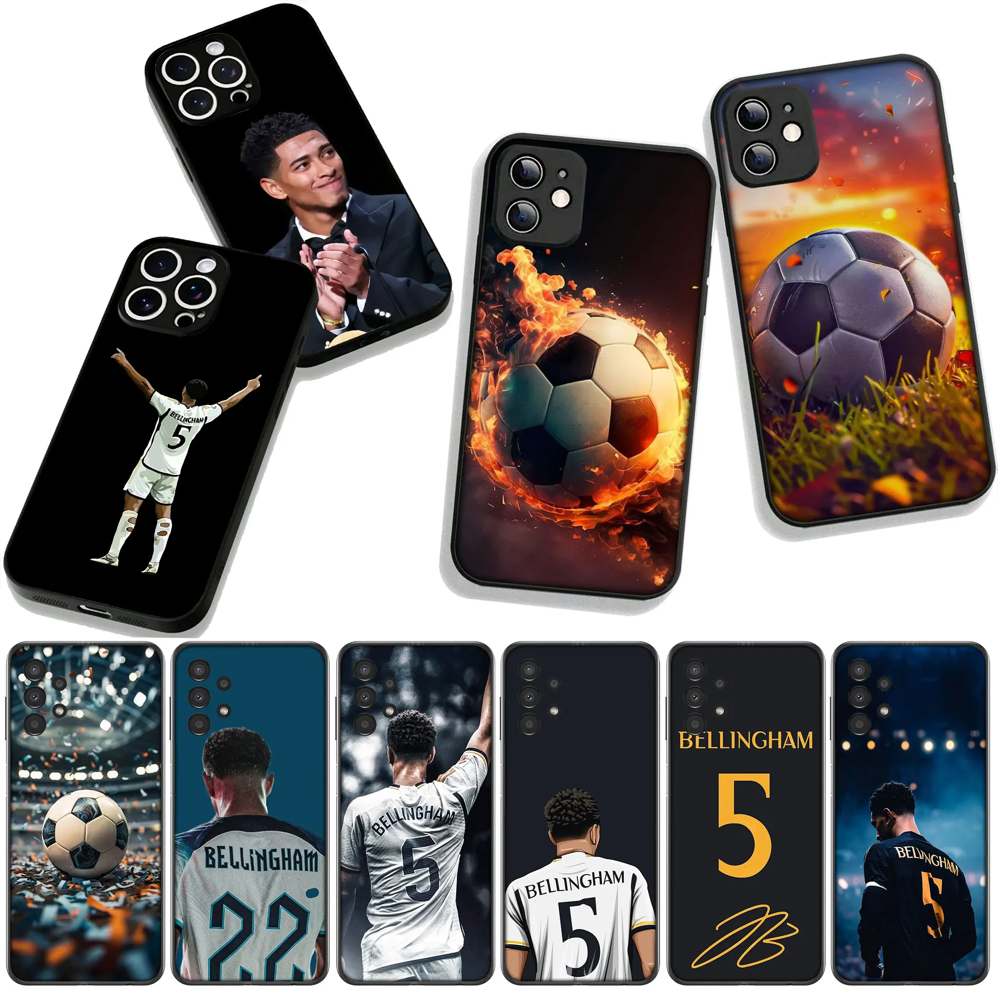 Чехол для Xiaomi Redmi Note 14 12 13 Pro Plus A4 A3 Pro Plus 12C 13C 14C + Pro+ Coque Phone Case Star No5 Football Soccer No 5
