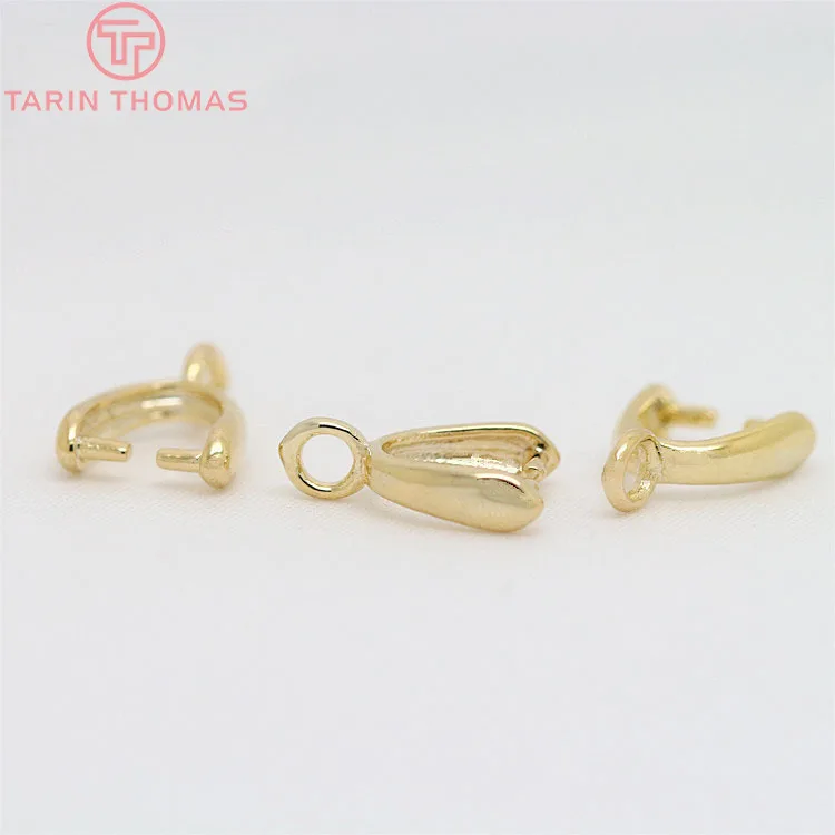 (3345)20PCS 전체 높이 7.5MM 9.5MM 11MM 24K 골드 컬러 도금 황동 매력 커넥터 고품질 쥬얼리 결과 액세서리