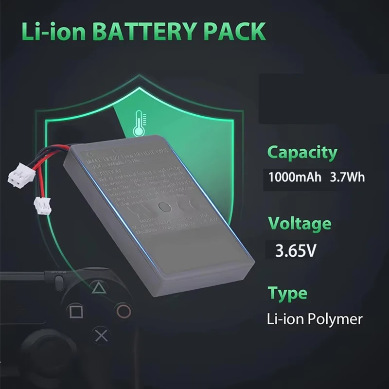 

1000mAh PS4 PS4Pro Battery Replacement for Sony Playstation 4 Dualshock 4 V1 V2 Controller CUH-ZCT2 CUH-ZCT2E CUH-ZCT1E