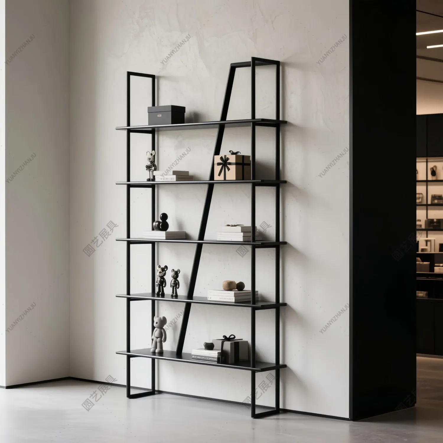 Shoe store shoe rack  rack Commercial  cabinet shelf Multi-layer shelf Figure model  rack Product display
