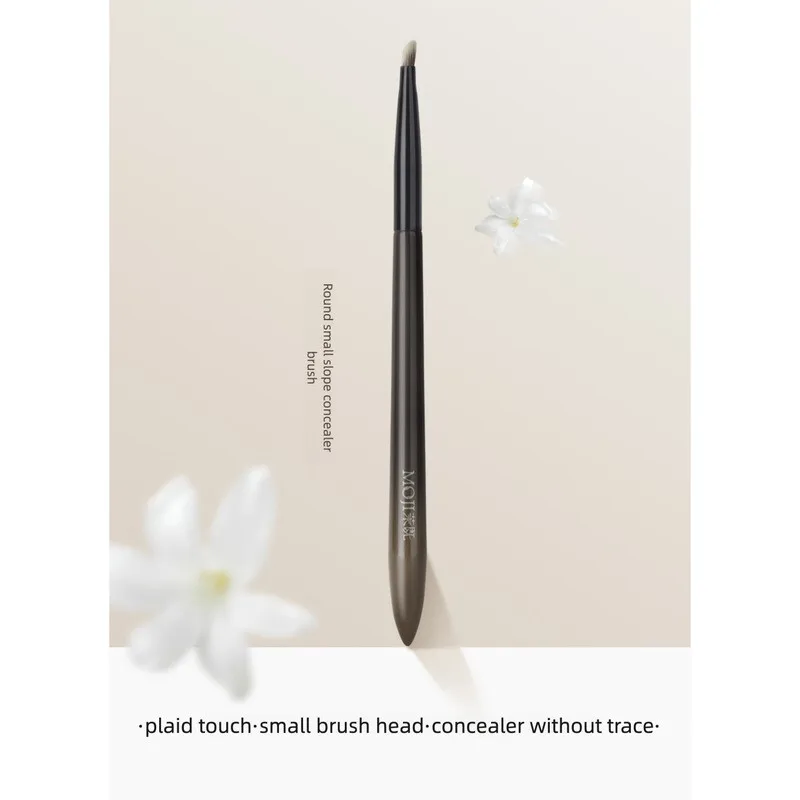 Moji L58 Makeup Brush Set - Flat Head Concealer Tear Trough Nasolabial Folds Cover-up Lip Brush for Precision Beauty Makeup