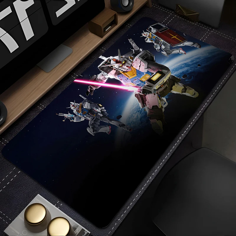 Alas Mouse Anime Gamer Alas Mouse Gaming Alas Meja Mechanical Warrior RX-78-2 Gundam Playmat Alas Keyboard Komputer dan Kabinet