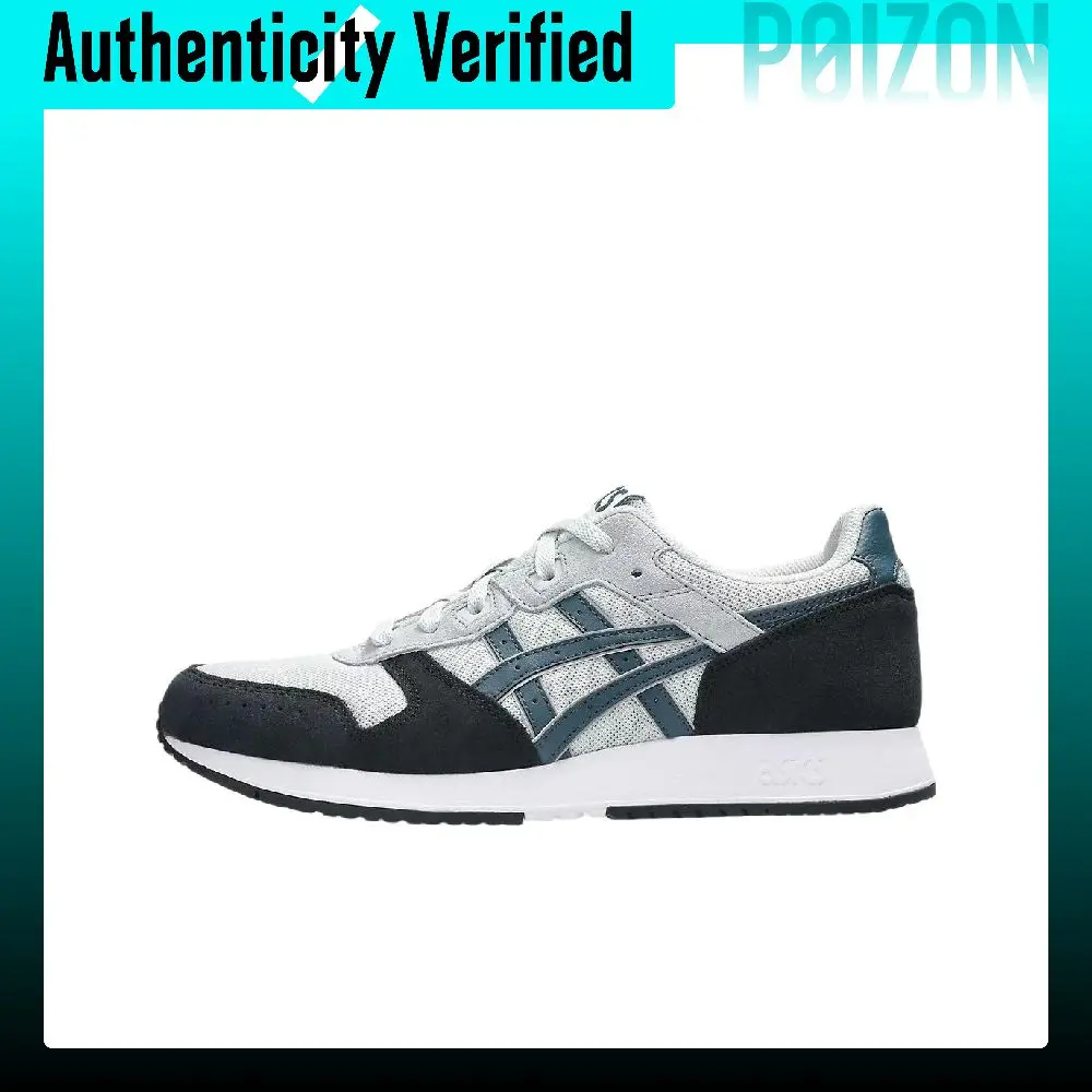 ASICS Lyte Classic Casual Running Shoes Unisex Gray Black Blue 1203A611-022