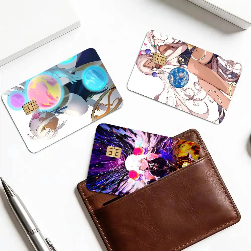 Tsukumo Sana Virtual Anchor H-hololive Card Sticker 4Pcs Credit Card Skin Anti Scratch Bank Debit Card Decal