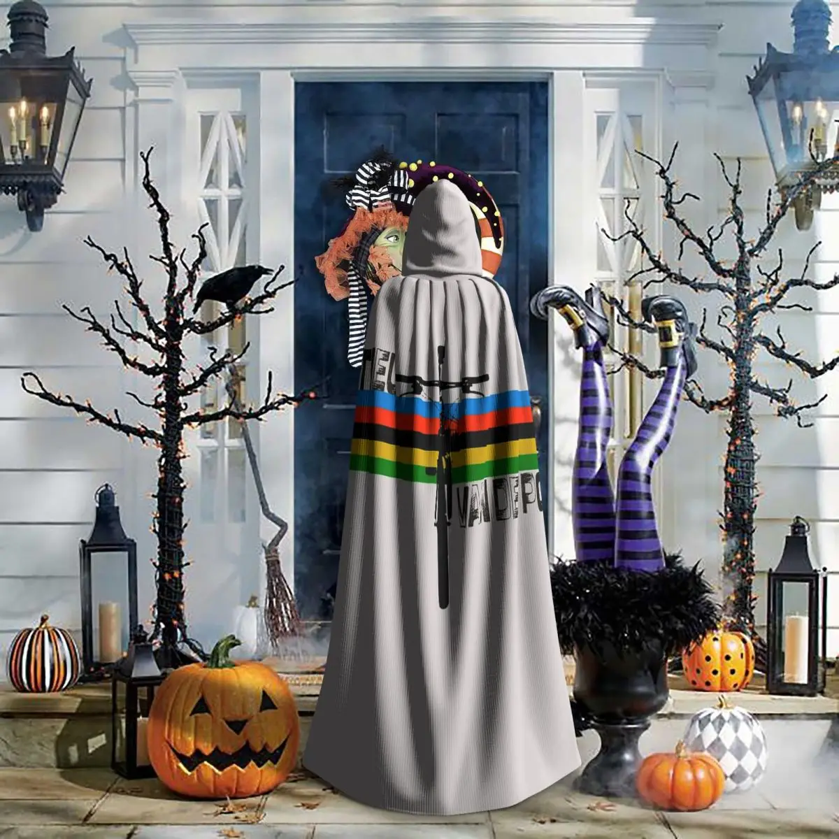 

Длинный плащ с капюшоном Mathieu Van Der Poel, средневековый костюм ведьмы, накидка для косплея, для Хэллоуина, для взрослых, унисекс