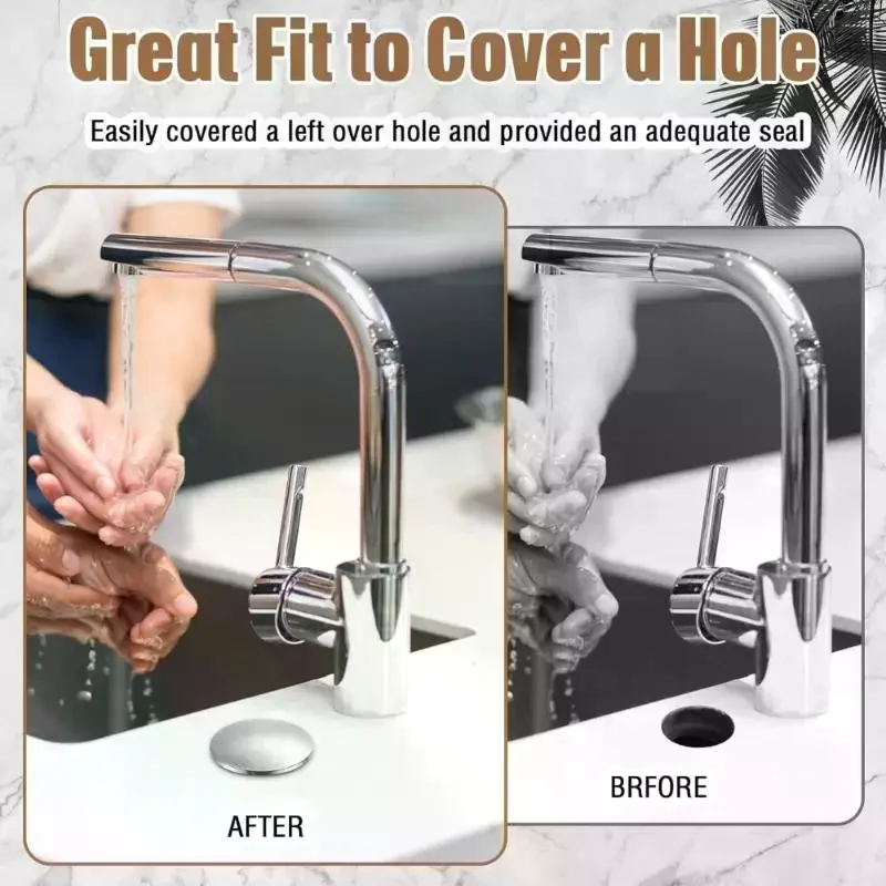 Kitchen Accessories Bink Hole Cover Stainless Steel M6 Faucet Hole Cover Sink Hole Plug