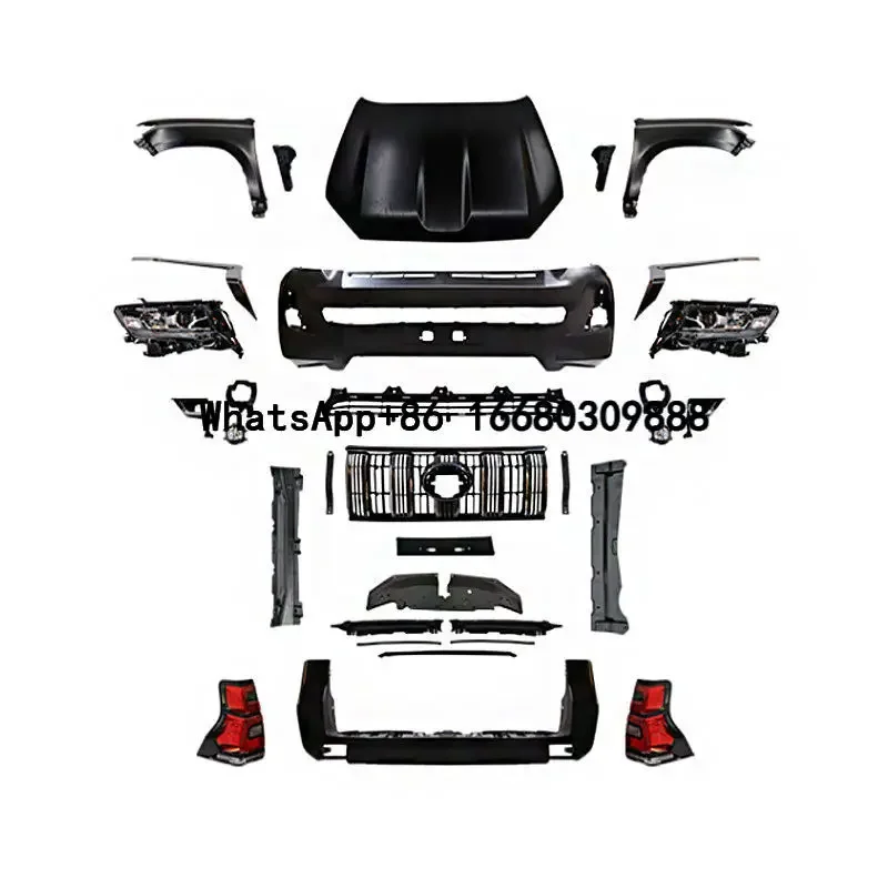 

new type Car accessories For to yo ta prado 2010-2017 to 2018-2020 body kits car Bumper grille auto body system automotive parts