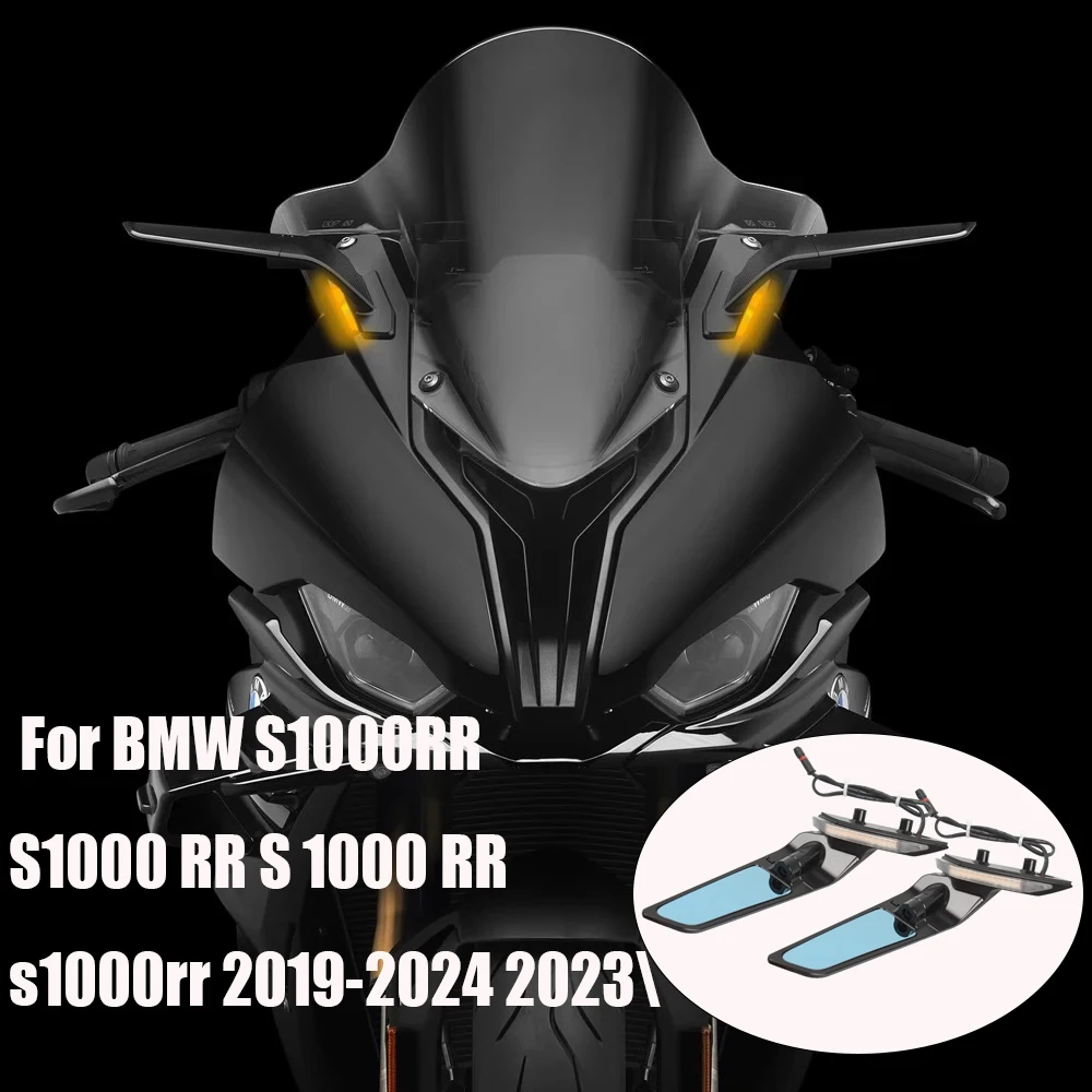 

Мотоциклетные боковые зеркала заднего вида со светодиодным указателем поворота для BMW S1000RR S1000 RR S 1000 RR s1000rr 2019-2024 2023